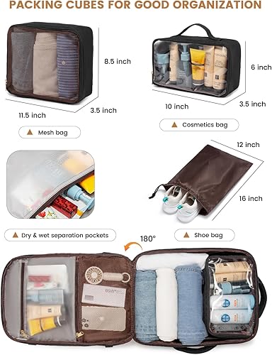 Miniatura 4 de LOVEVOOK Mochila de viaje para mujer, mochila de viaje para aviones, mochila de viaje para aviones, mochila de fin de semana para artículos