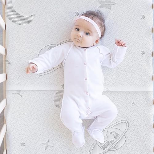 Miniatura 2 de Colchón de triple pliegue Pack and Play, colchón de espuma viscoelástica de 38 x 26 pulgadas y espuma de alta densidad para Pack N Play, colchón