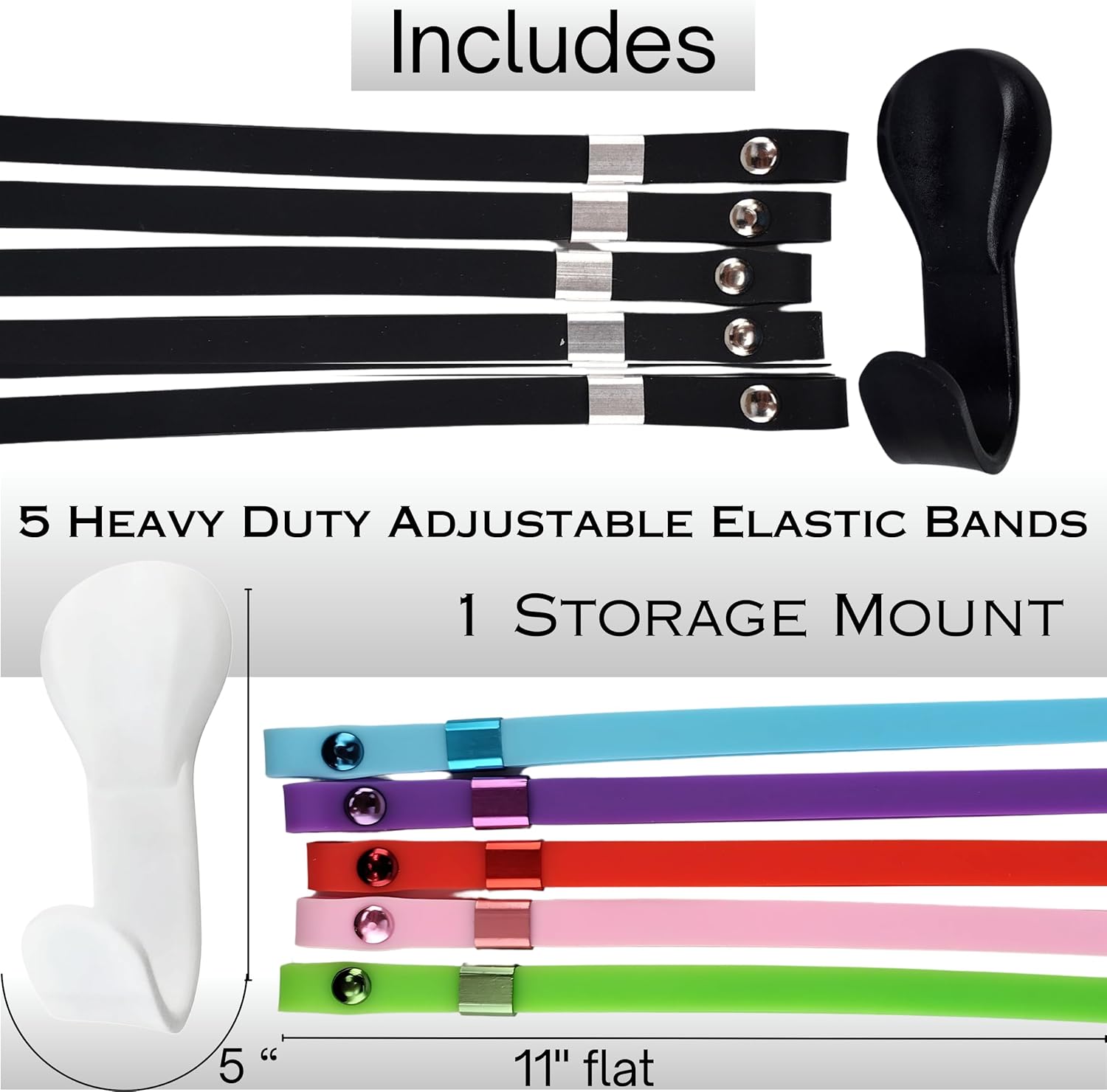 Set of (Multi-Color) + (Set of Black) Kitchen Bands Bundle
