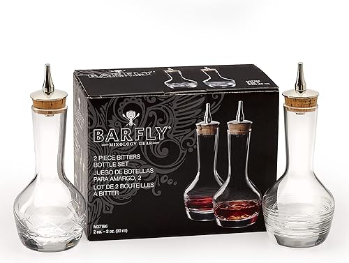 Miniatura 7 de Barfly - Botella de amargo - M37189M37191, vidrio, 3 onzas (90 ml), juego de 2