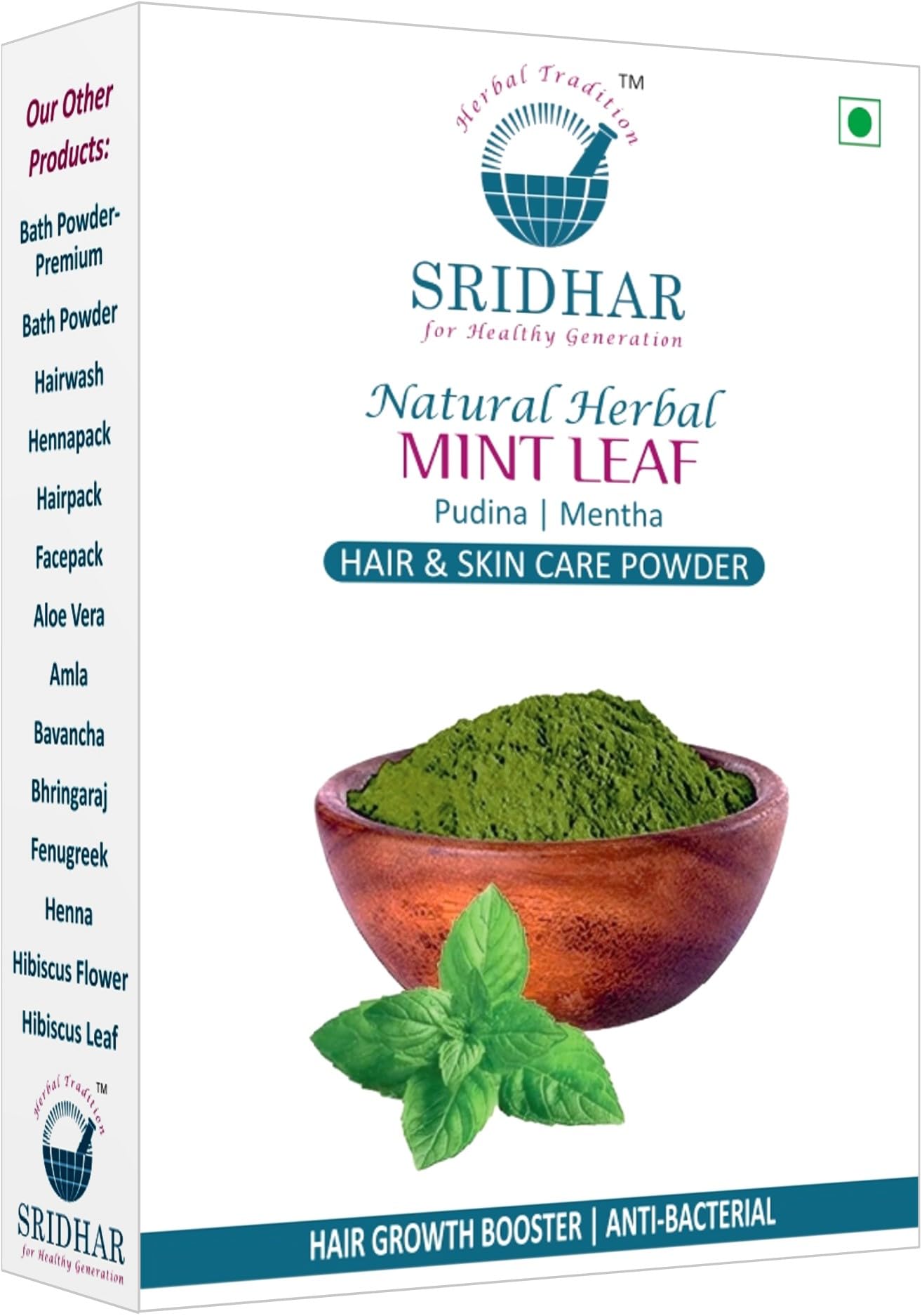 SRIDHAR Natural Herbal Mint Leaf | Pudina | Mentha | 200 Gram | Hair & Skin Care | All Hair & All Skin Type | All Age Group | Unisex | Prevents Dandruff & Head Lice | Prevents dark patches on face-image-17