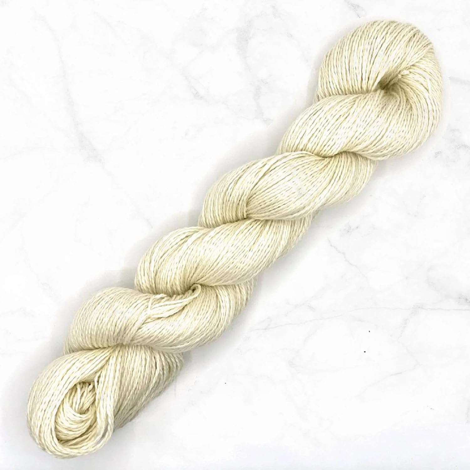 Super Bionic Blend Fingering Yarn | 75% Superwash Merino and 25% Bio-Nylon | 100% Natural White Undyed, 375 Yards per Hank | Perfect for Knitting, Crochet, Dyeing & Weaving (1)
