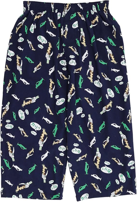 Amazon カルビー メンズ ステテコ クレープ素材 前開き後ろポケット付き 7分丈 じゃがりこ 21ssc柄 Calbee ズボン下 ステテコ 通販