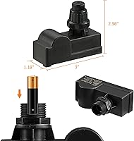 Vista 2 de Onlyfire 03310 Generador de chispa 1 salida macho. Batería "AAA". Botón pulsador de encendido. Repuesto de encendido para modelos de parrilla a gas