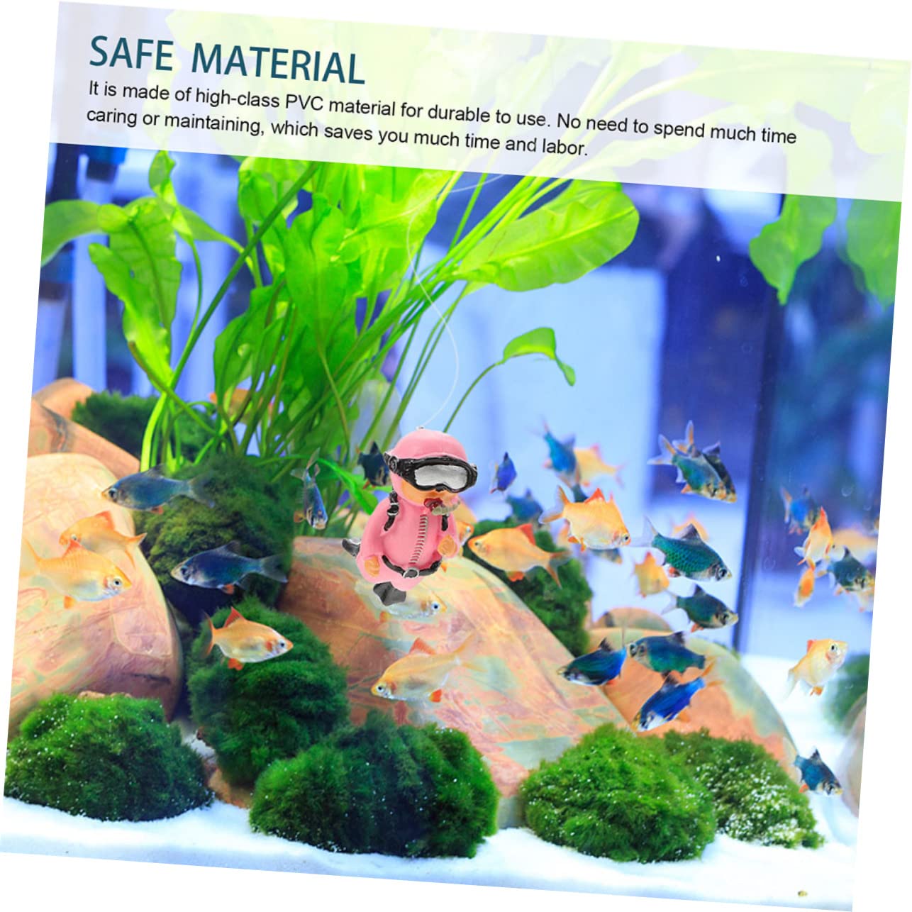 POPETPOP 16pièces Décorations Aquatiques Flottantes Figurines De Plongeurs Décoratifs pour Aquarium Accessoires Ludiques pour Réservoirs Et Bassins Simulation De Plongeur Ajustable