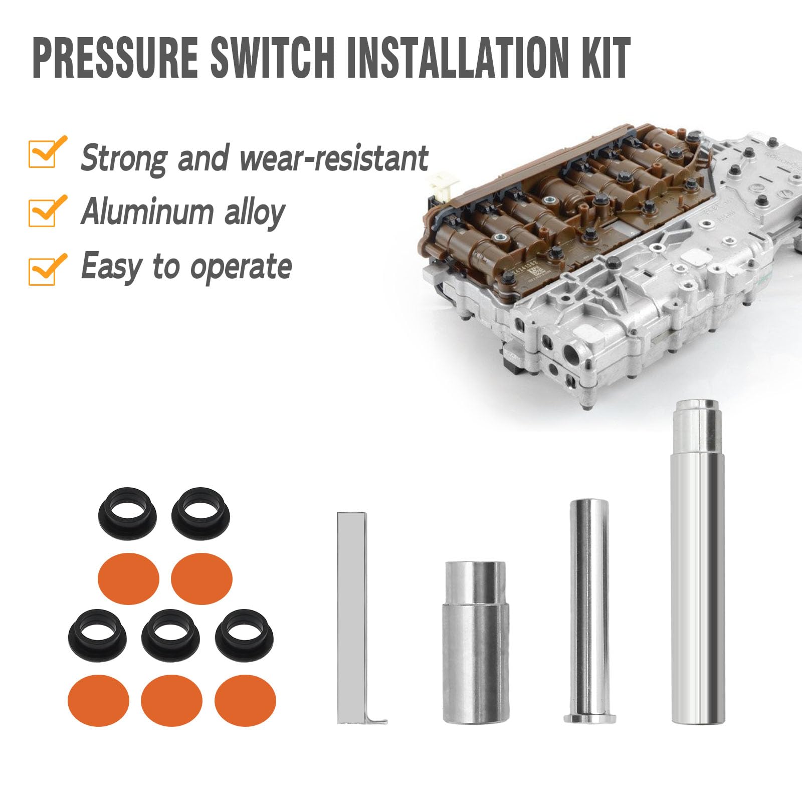 Pressure Switch Install Tool & Repair Kit For GM 6T70, 6T75, 6L80, 6L45 Transmissions – Makes Solenoid Replacement Easier 4 thumbnail image