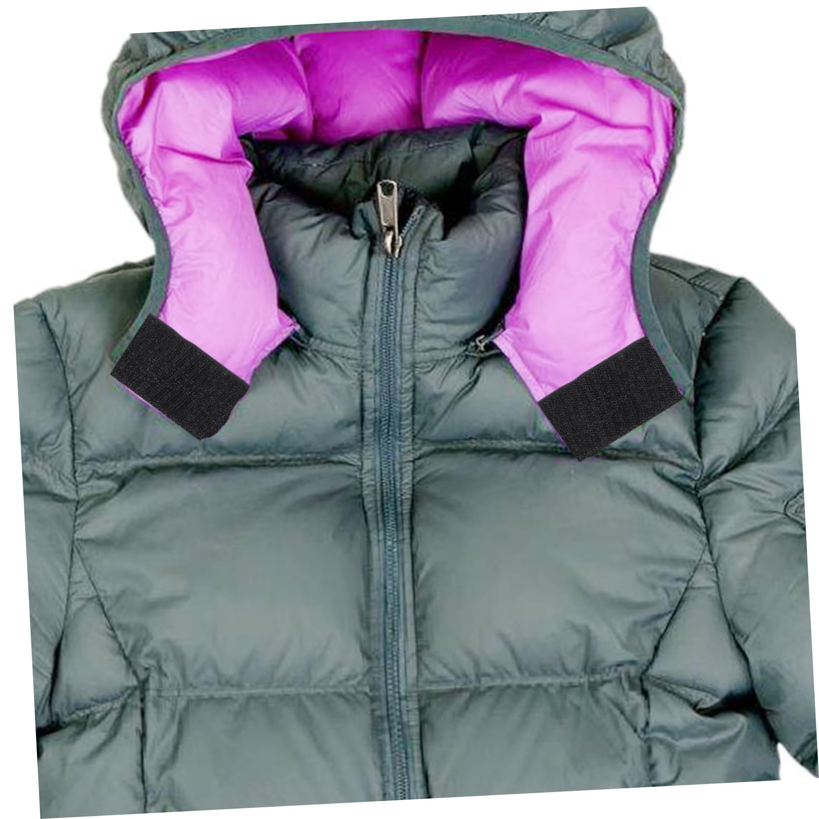 Operitacx Cinta de Gancho y Bucle Negra de Nylon para Coser Ropa y Bolsas, 2 Rollos de 25 Metros Tejido Mixto y Costura para Manualidades