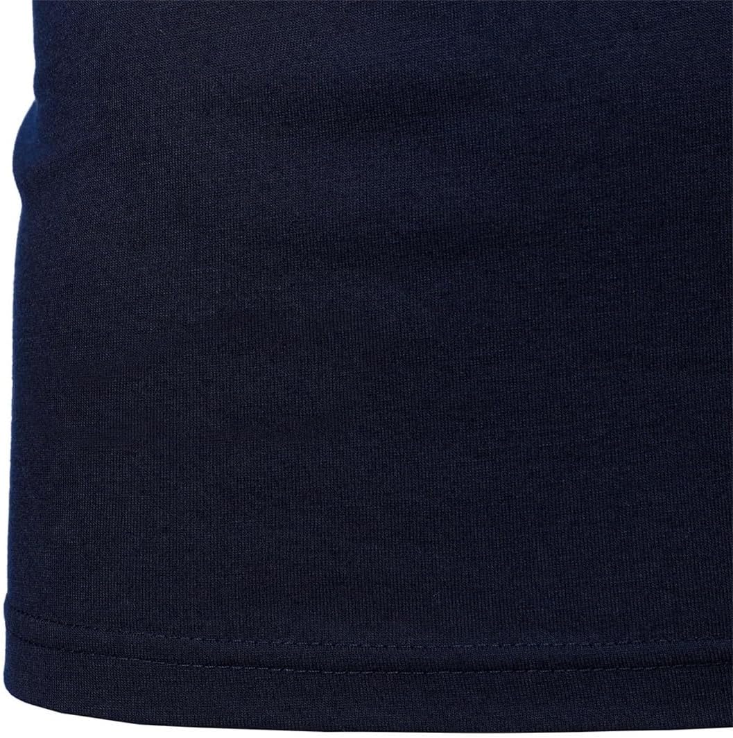 Men Lapel Polo Shirt Solid Long Sleeve Patchwork Button Casual Shirts Top