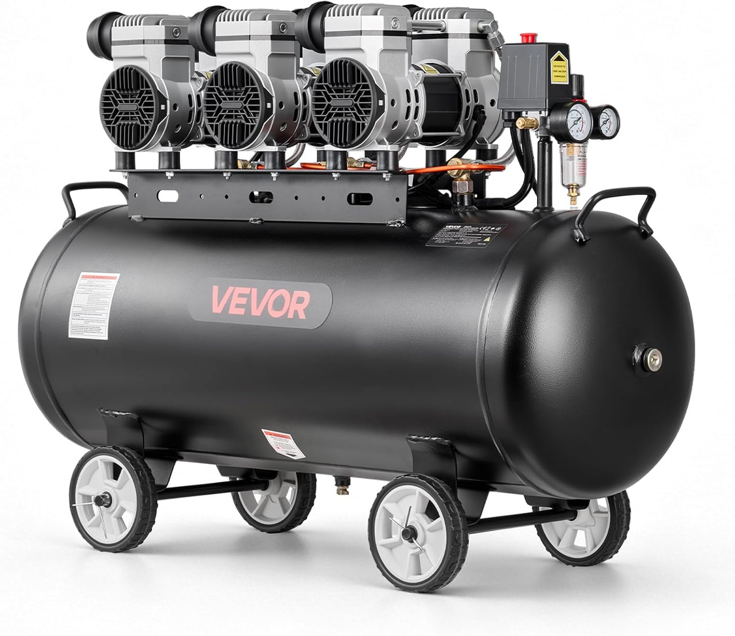 VEVOR Compresseur à Air 100 L 3 kW sans Huile