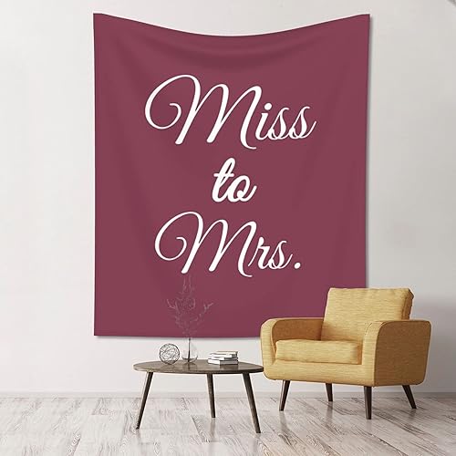 Vista 26 de Telón de fondo de Miss to Mrs Sign, Miss to Mrs Sign, Miss to Mrs Tapestry, Miss to Mrs Banner, Future Mrs Backdrop, telón de fondo para despedida