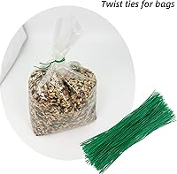 Vista 5 de Ataduras Giratorias para Plantas - Ataduras para Plantas de 8'' para Plantas Trepadoras - Ataduras de Jardín Reutilizables Ataduras Giratorias