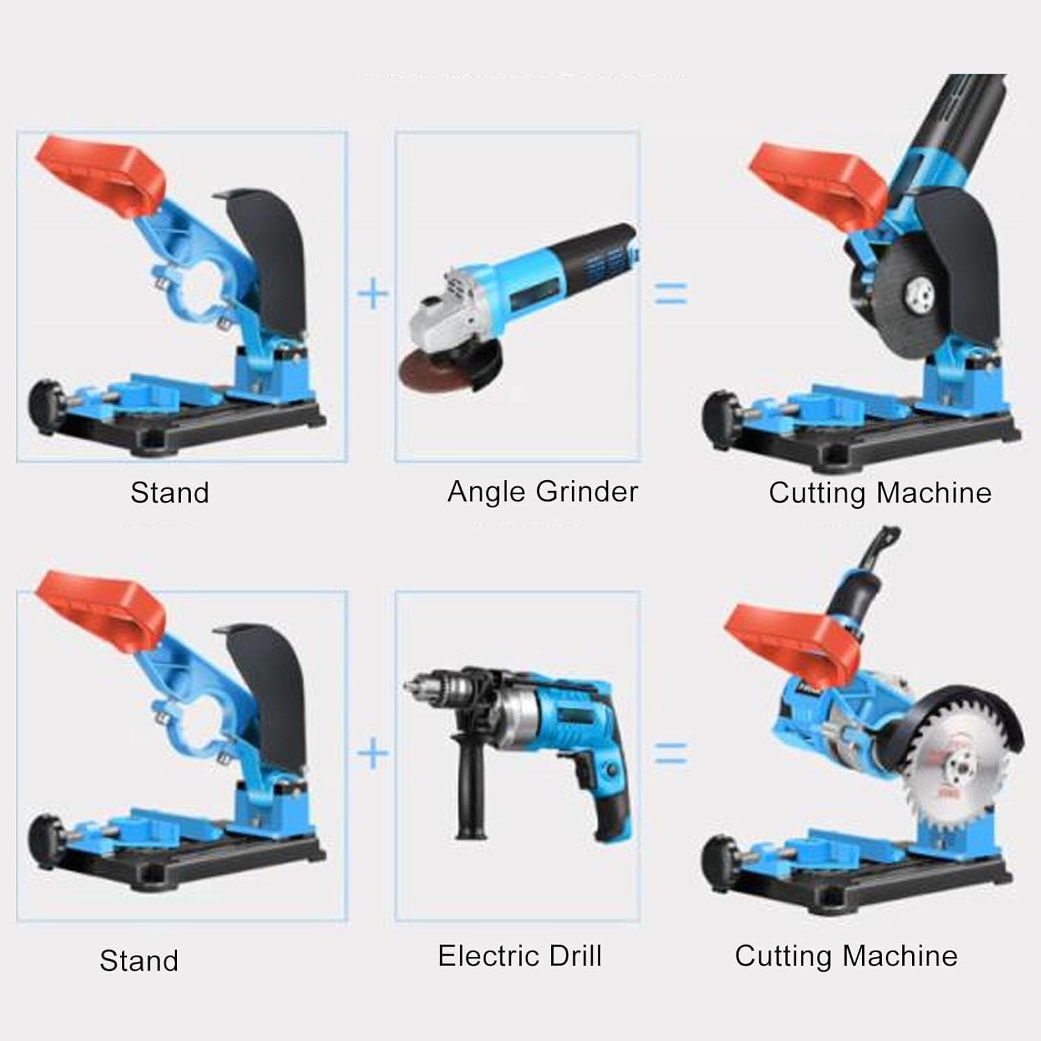 Angle Grinder Stand, Angle Grinder Fixed Bracket Polishing Machine Conversion Cutting Machine Table Saw, Adjustable 45 Degree Clamp with Protective Cover