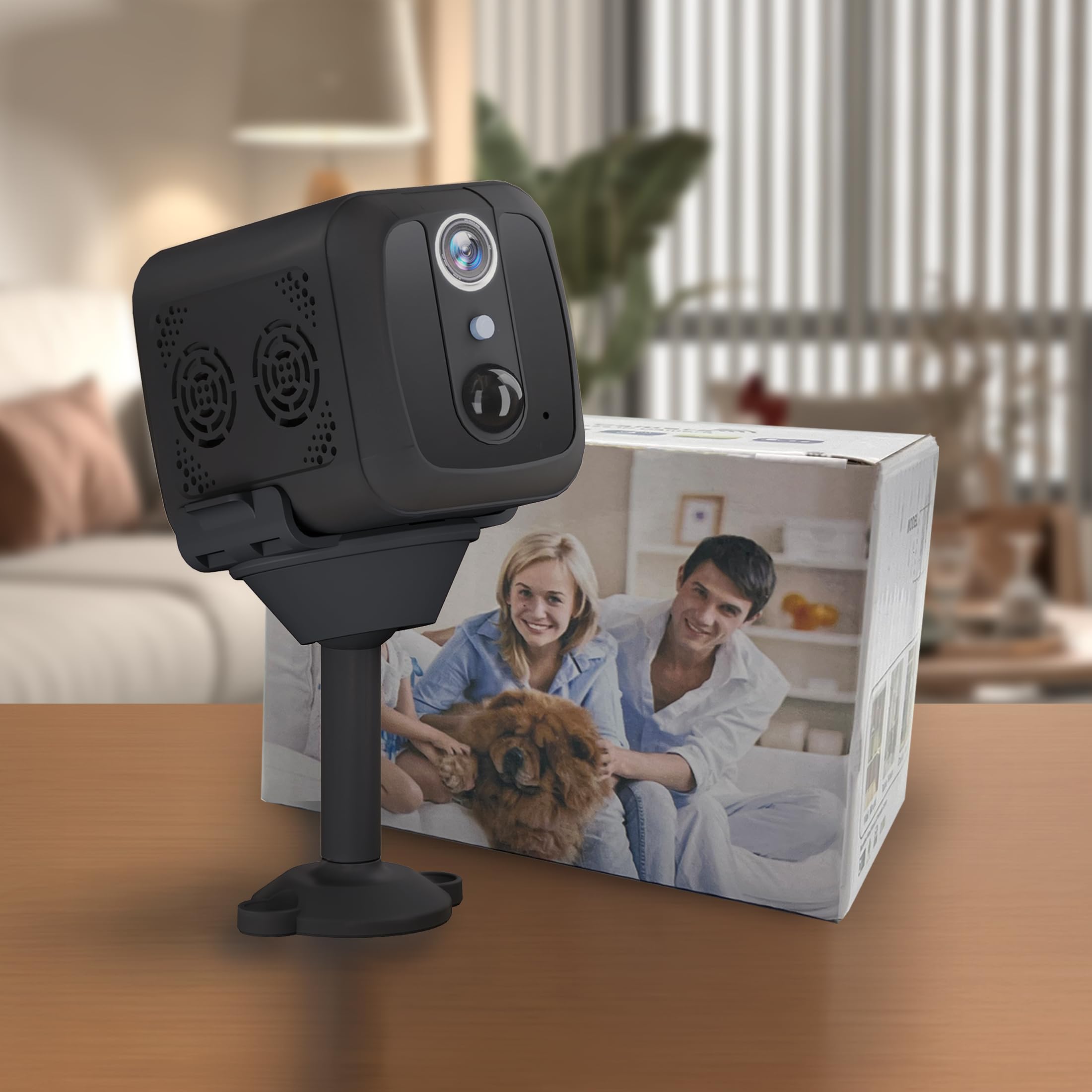 Mini Indoor Security Camera WiFi Hidden Spy Cam with Human Detection 100-Day Standby 0 2s Quick Wake App
