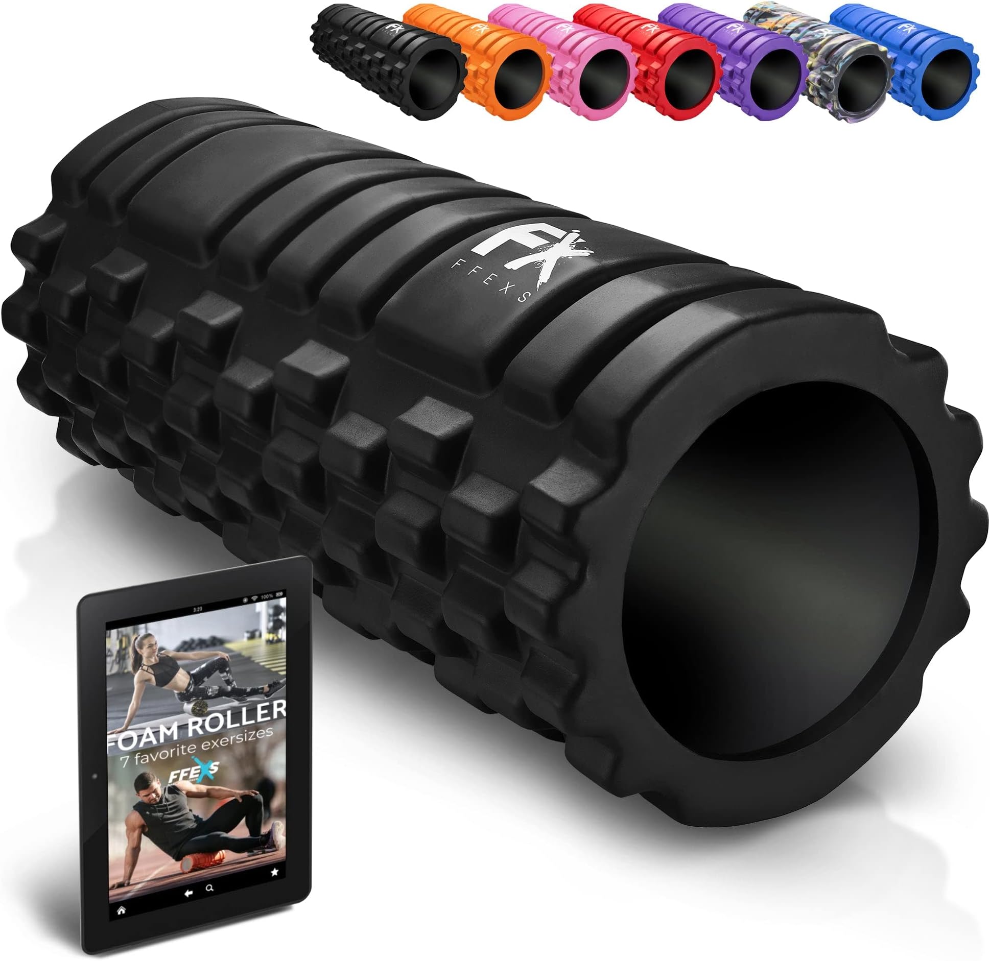 FX FFEXS Foam Roller for Deep Tissue Muscle Massage Trigger Point Muscles Therapy