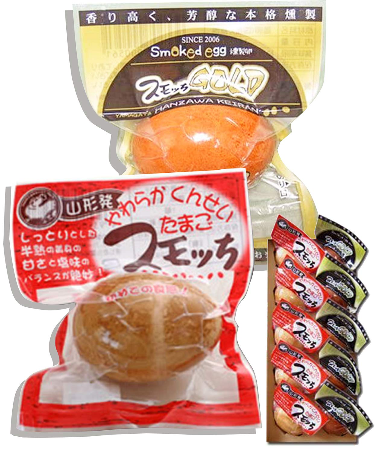 すもっち出品 半燻製たまご スモッち 20個 化粧箱入 ｜半澤鶏卵オンラインショップ