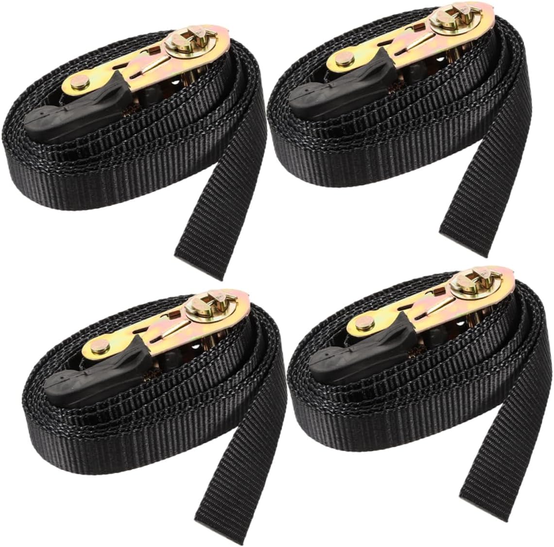 ABOOFAN Ratchet Straps Heavy Duty Flat Hook Ratchet Tie Down Straps 4 Versatile Strapping
