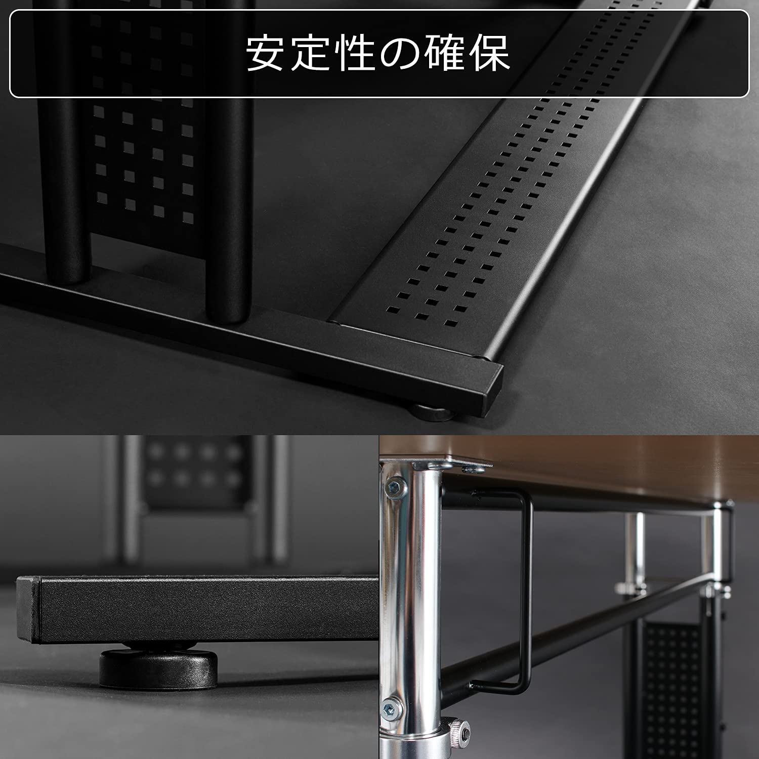 Bauhutte ゲーミングデスク BHD-1200HDM-BKサムネイル7