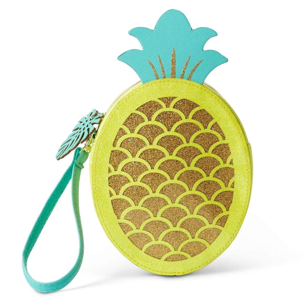 Tri-Coastal DesignGlittering Tropical Pineapple Wristlet Bag, Yellow