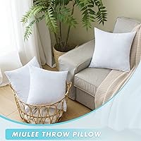 Vista 2 de MIULEE Paquete de 2 rellenos de almohada de 12 x 20 pulgadas, almohadas decorativas de espuma viscoelástica triturada de enfriamiento, ajustables