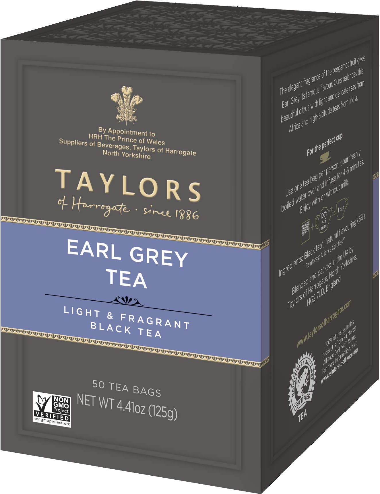 Earl Grey Tea, 50 Count, Black