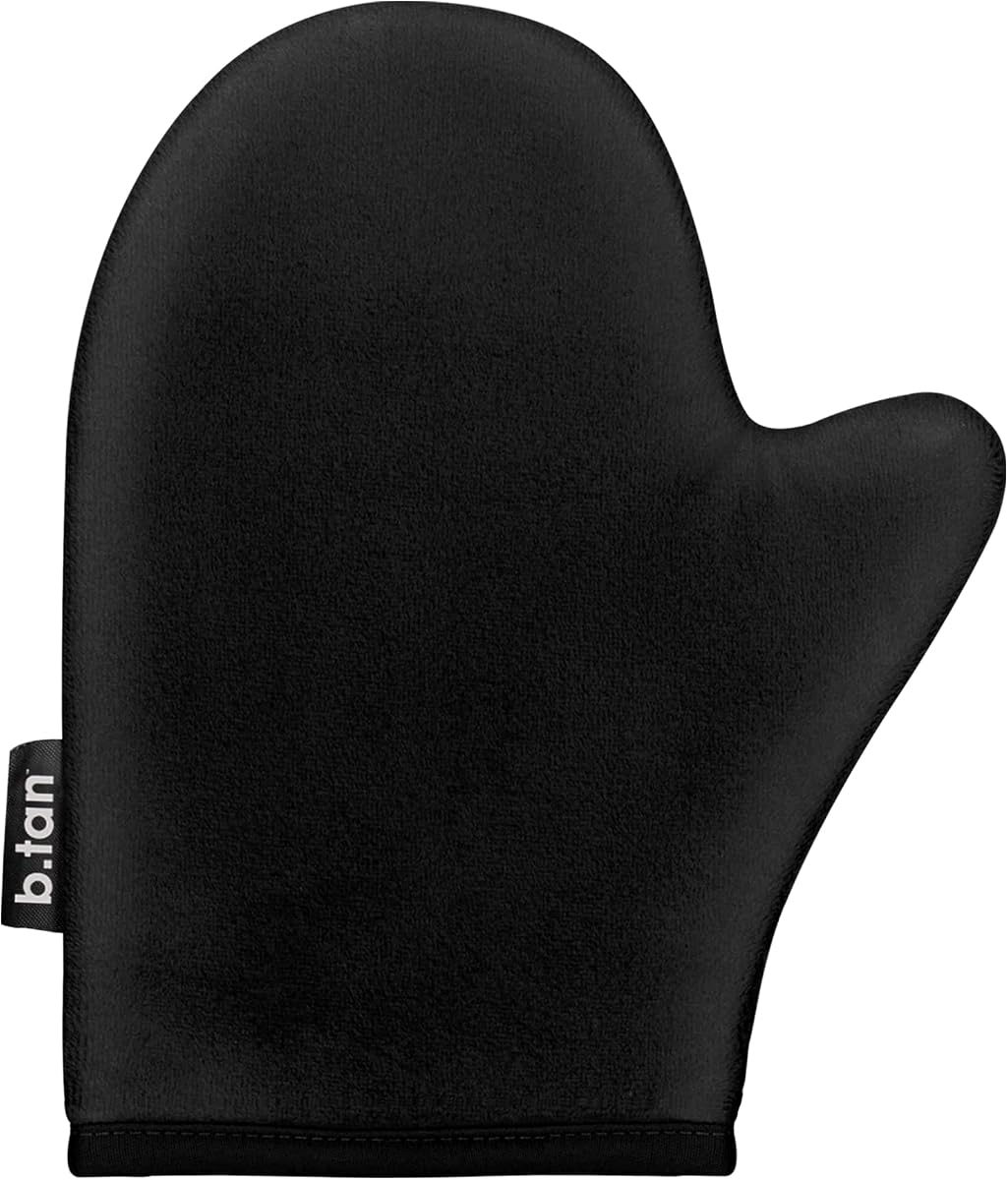 b.tan Self Tan Mitt | I Don't Want Tanner On My Hands - Sunless Tanning Applicator Glove w/Thumb, Streak-Free, Velvety Soft, Reusable, Face & Body, Great for Foam, Mousse, Gradual Lotion, & Drops