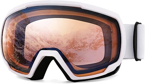 FEISEDY Gafas OTG  Gafas de motocicletaesquímoto de nieve para hombres, mujeres y jóvenes  100% protección UV B2960