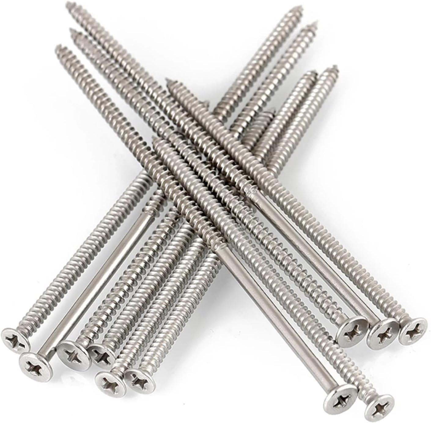 Tornillos de cubierta cabeza plana acero inoxidable 304