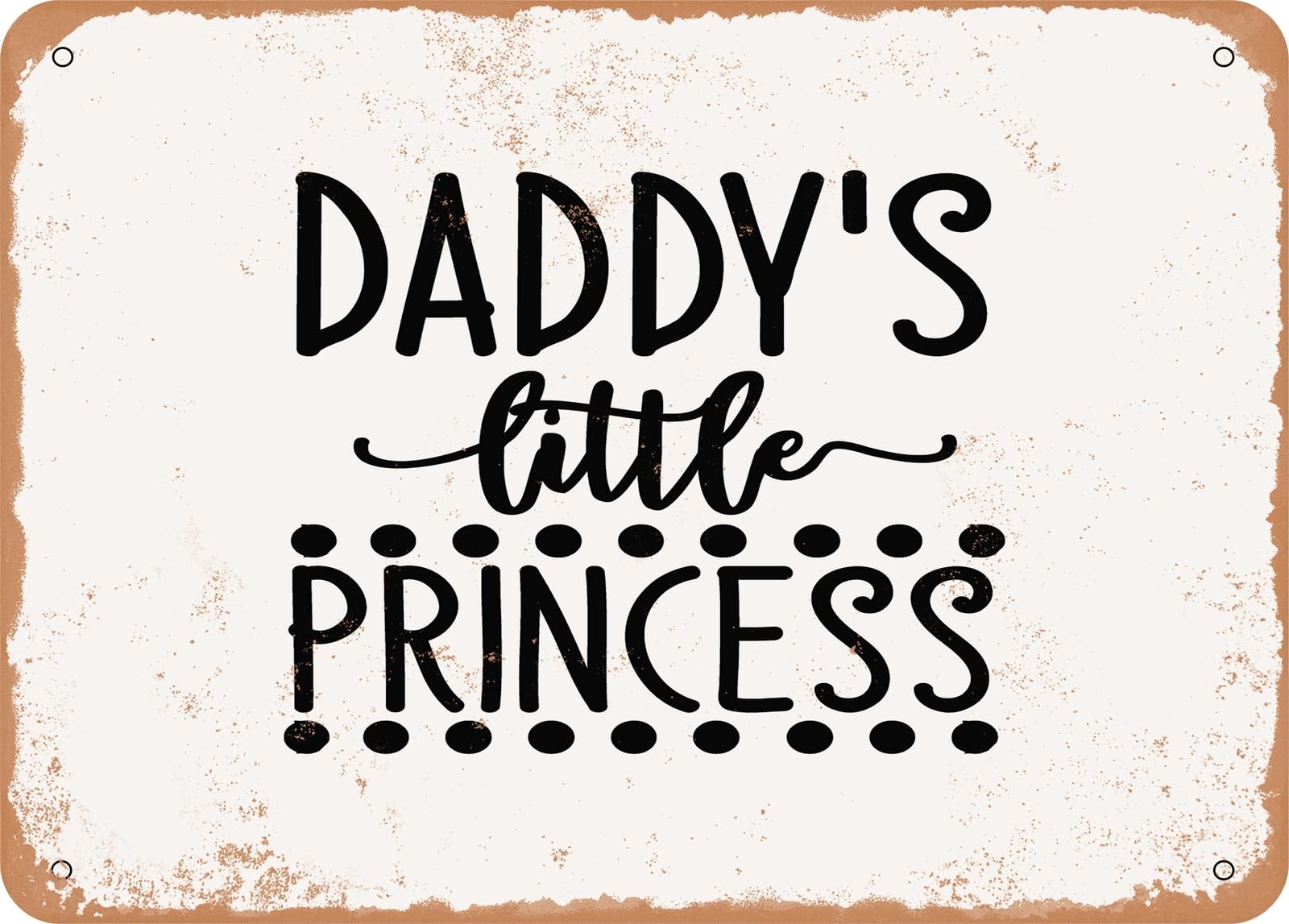 Miaomansenstore Metal Sign - Daddy's Little Princess - Vintage Look Sign Home Decor