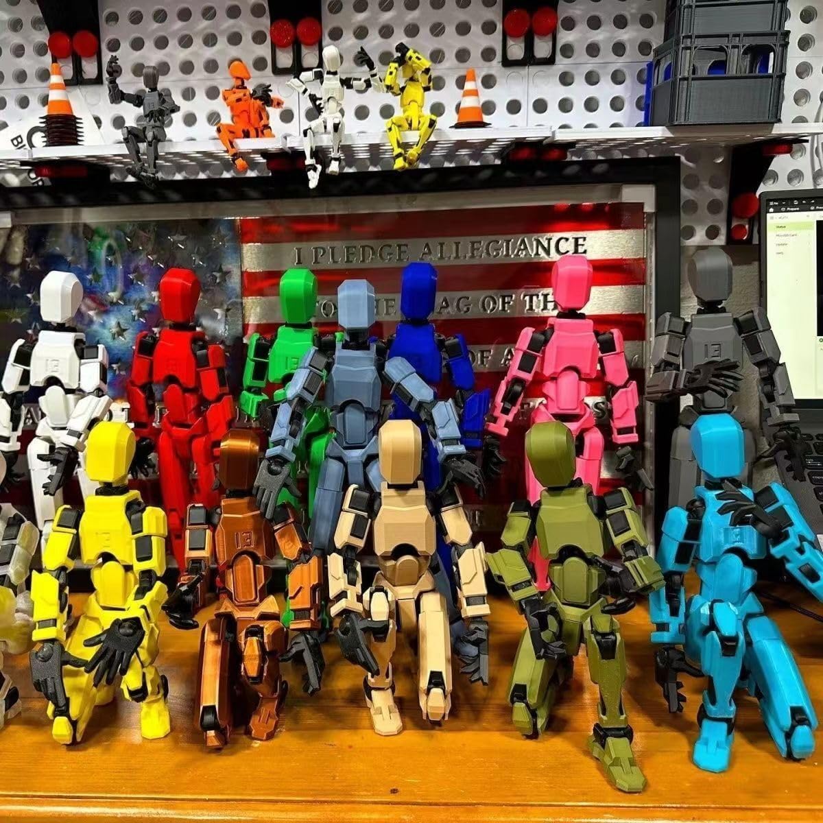 2025 Nueva Ensamblaje Completado-Titán 13 Figura de Acción, Juego de 13 Figuras de Dummy Robot, Figuras de Acción Multi-Articuladas Impresas en 3D, — imagen 6