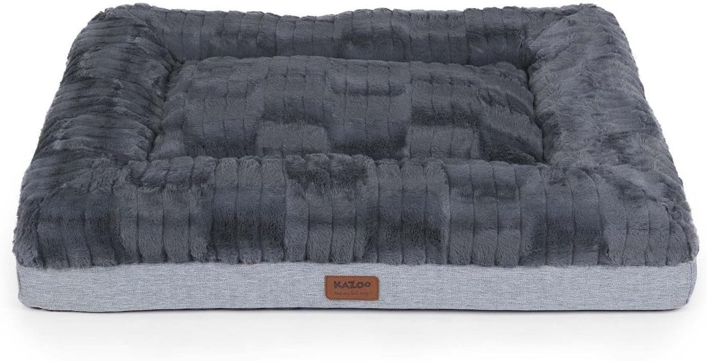 Kazoo Dark Cloud Comfort Dog Bed, Grey/Black, XLarge Pet Supplies