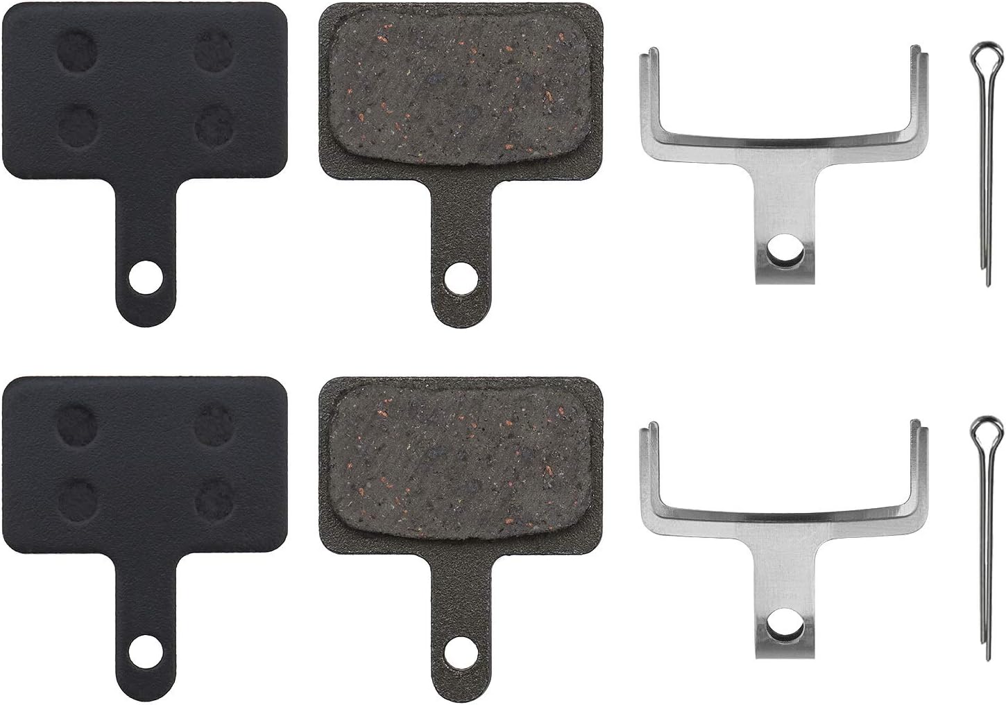 Be In Your Mind 2 Pairs Replacement Disc Brake Pads Resin Semi-metallic for Tektro A10.11 E10.11 P20.11 Aquila Auriga Orion Draco Gemini