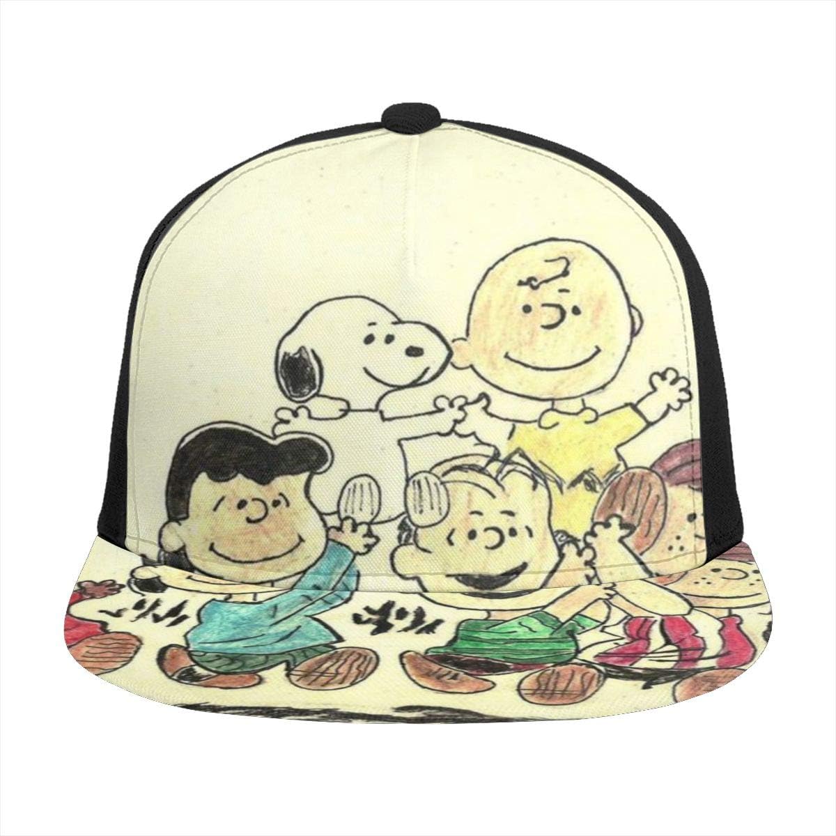 Snoopy Peanuts Hip Hop Adjustable Snapback Bill Baseball Cap Trucker