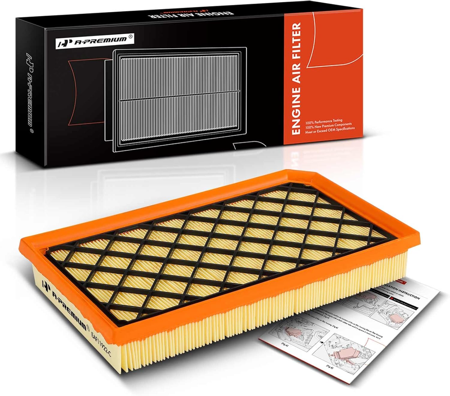 A-Premium Engine Air Filter Compatible with Cadillac CT4 2022-2023 3.6L, CT5 2020-2023 3.0L, Replace# 84335354, PA99830