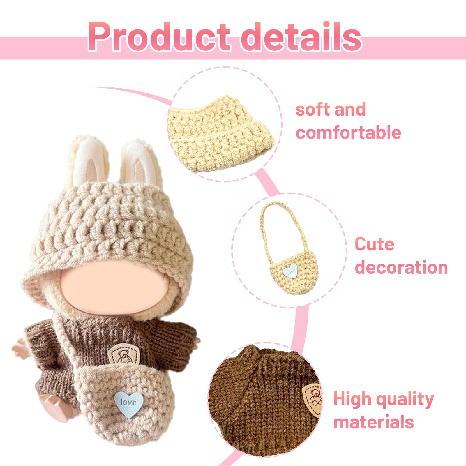 3 Pcs Doll Clothes Compatible - Image 3