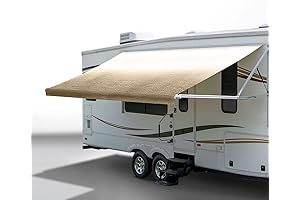 Premium Tan/Camel Fade Replacement Vinyl RV Awning Cover For Slide Outs (18'...