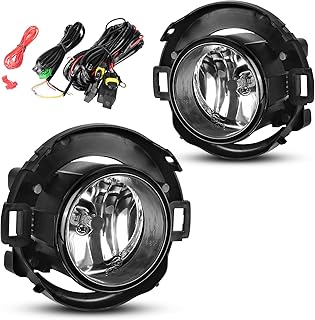 AUTOSAVER88 Fog Lights Compatible with 2005 2006 2007 2008 2009 2010 2011 2012 2013 2014 2015 Xterra & 2010-2019 Frontier Fog Lamps, with H11 12V 55W Bulbs,Wiring Harness and Switch