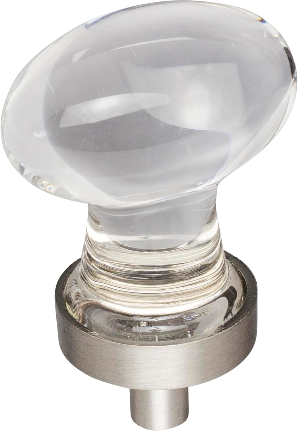 Jeffrey Alexander G110 Harlow 1-1/4 Inch Long Oval Cabinet Knob, Polished Chrome