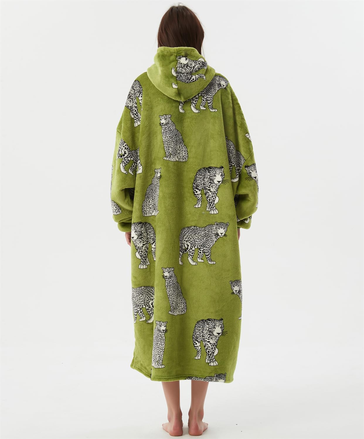 Wearable Blanket Hoodie Oversize Sherpa Fleece Hooded Blanket for Adults and Kids Cozy Sweatshirt for Women Men