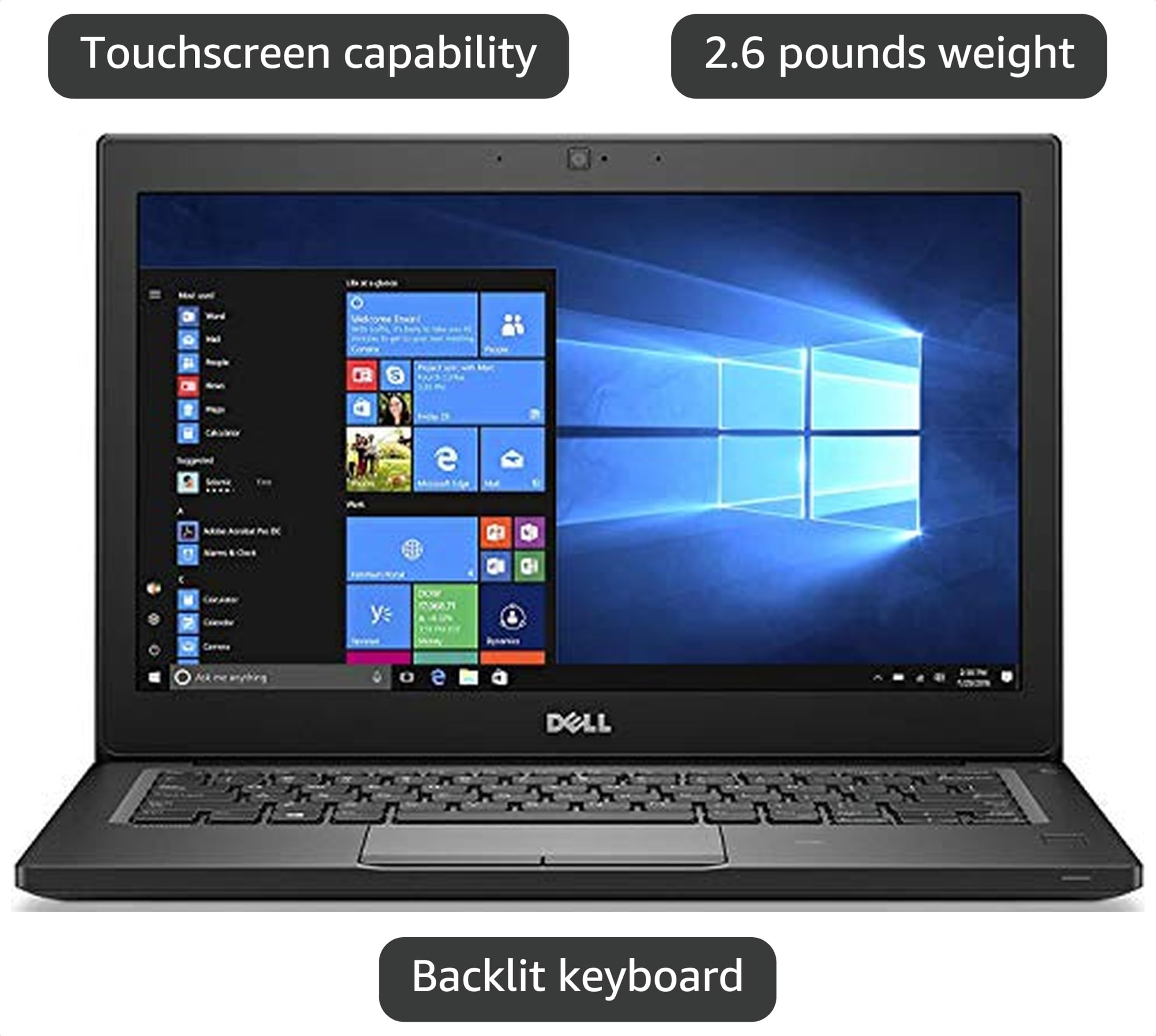 Amazon.com: Dell Latitude 7280 FHD Touch Screen, Intel Core i5
