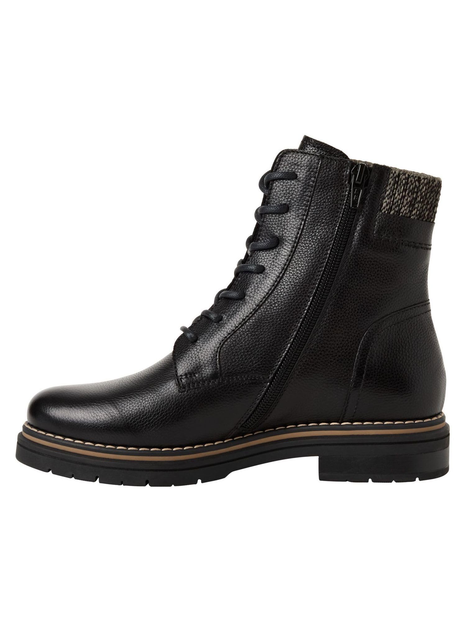 Tamaris Damen Lace Boot Flat 1-25145-45 Botas cortas al tobilloMujer