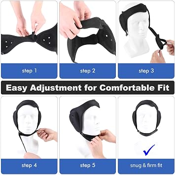 Wrestling Headgear and BJJ Ear Guard, Soft and Low Profile, Reinforced Stitching, Padded Chin Strap, Includes Protective Storage & Washing Bag