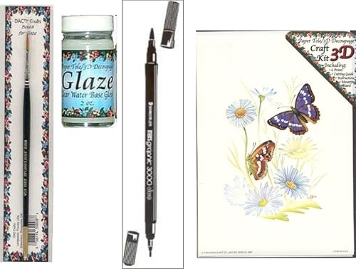 Miniatura 4 de Kit completo de suministros y herramientas para arte 3D Paper Tole y manualidades de fabricación de tarjetas, 13 artículos de calidad más kit de