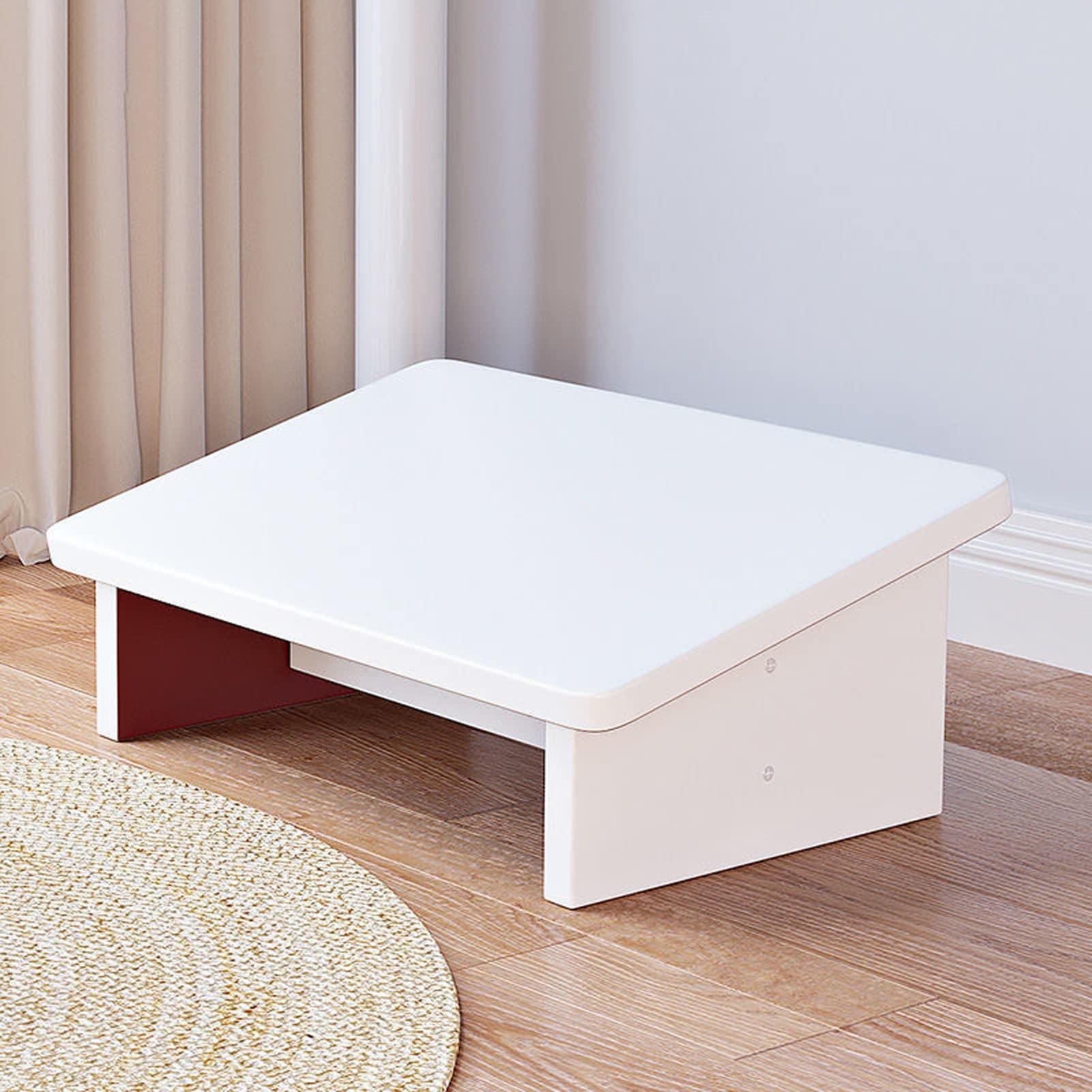 Reposapiés de madera para debajo del escritorio, taburete antideslizante para alivio de presión para el hogar y la oficina, reposapiés de escritorio de oficina