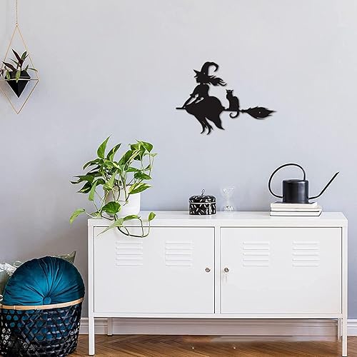 Miniatura 4 de Bobbird Decoración de pared de bruja de metal, bruja de Halloween, decoración de pared de metal de Halloween, decoración de fiesta de Halloween,