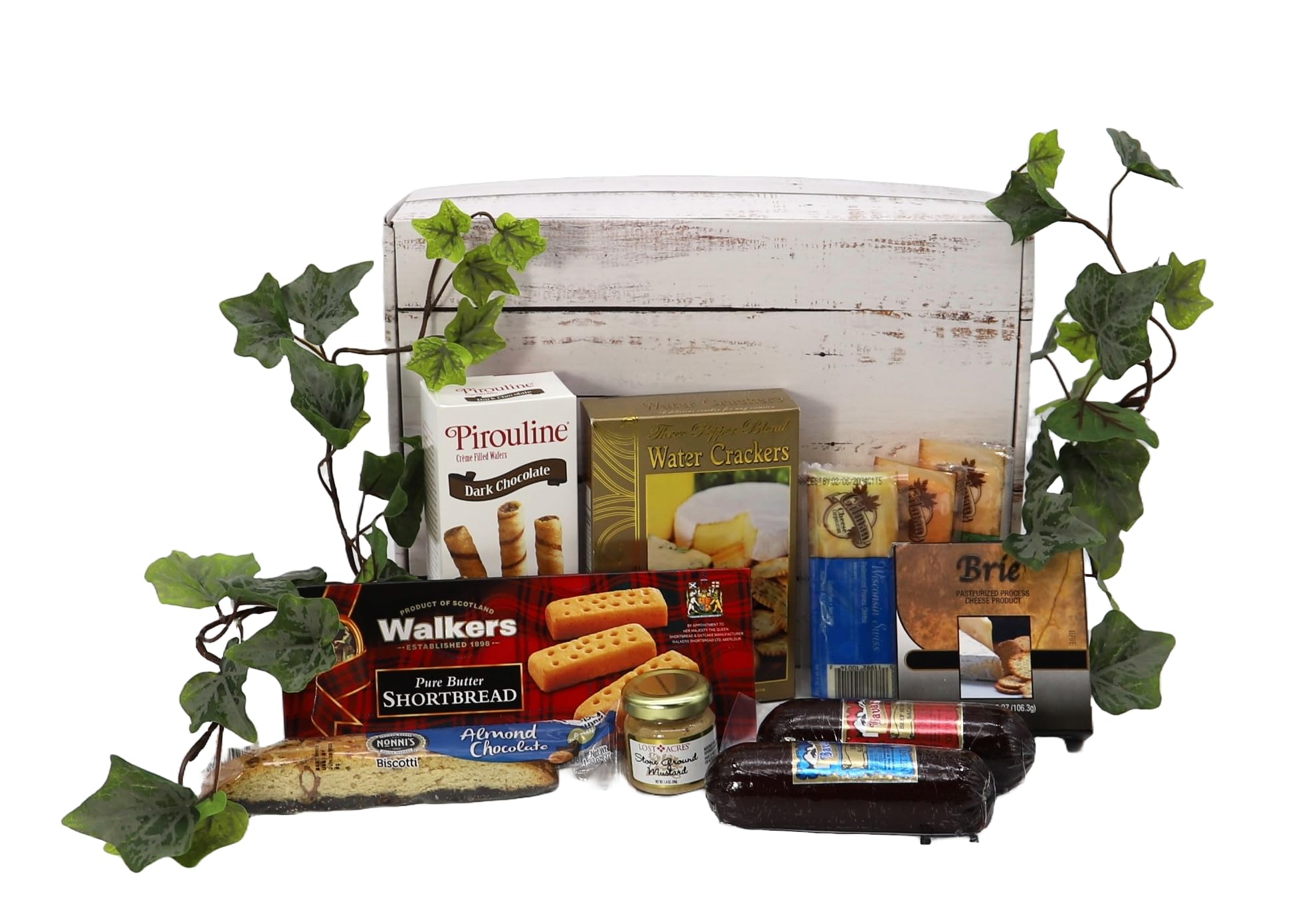 Gift Basket Village: The Good Life Gourmet Snack Selection - Cookies, Cheese, Sausages, Crackers & More