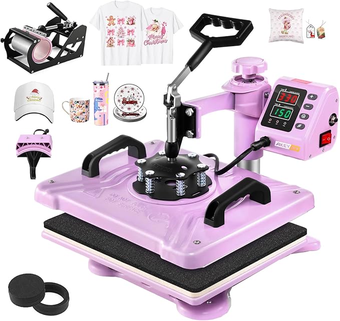 Prensa Térmica Sublimadora 5 en 1 AKEYDIY 12x15 pulgadas miniatura 9