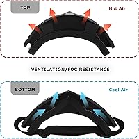 Vista 4 de Gafas de motocross con protección UV para ATV Motocross Racing Off Road