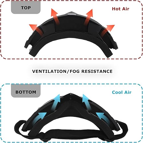 Miniatura 4 de Gafas para cuatrimoto ATV Motocross para equitación, carreras todoterreno para hombres y mujeres