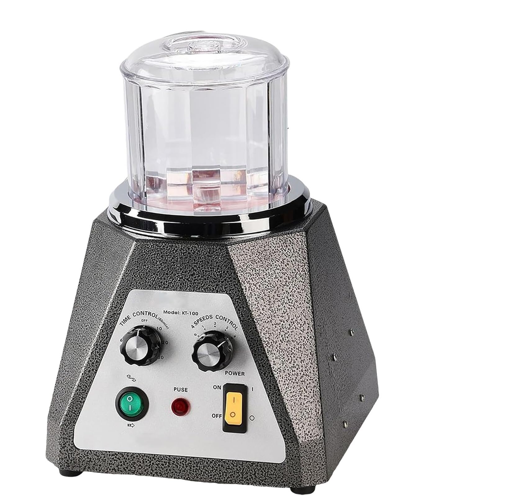 Pulidor de joyería KT-100 con vaso magnético de 100 mm y temporizador ajustable