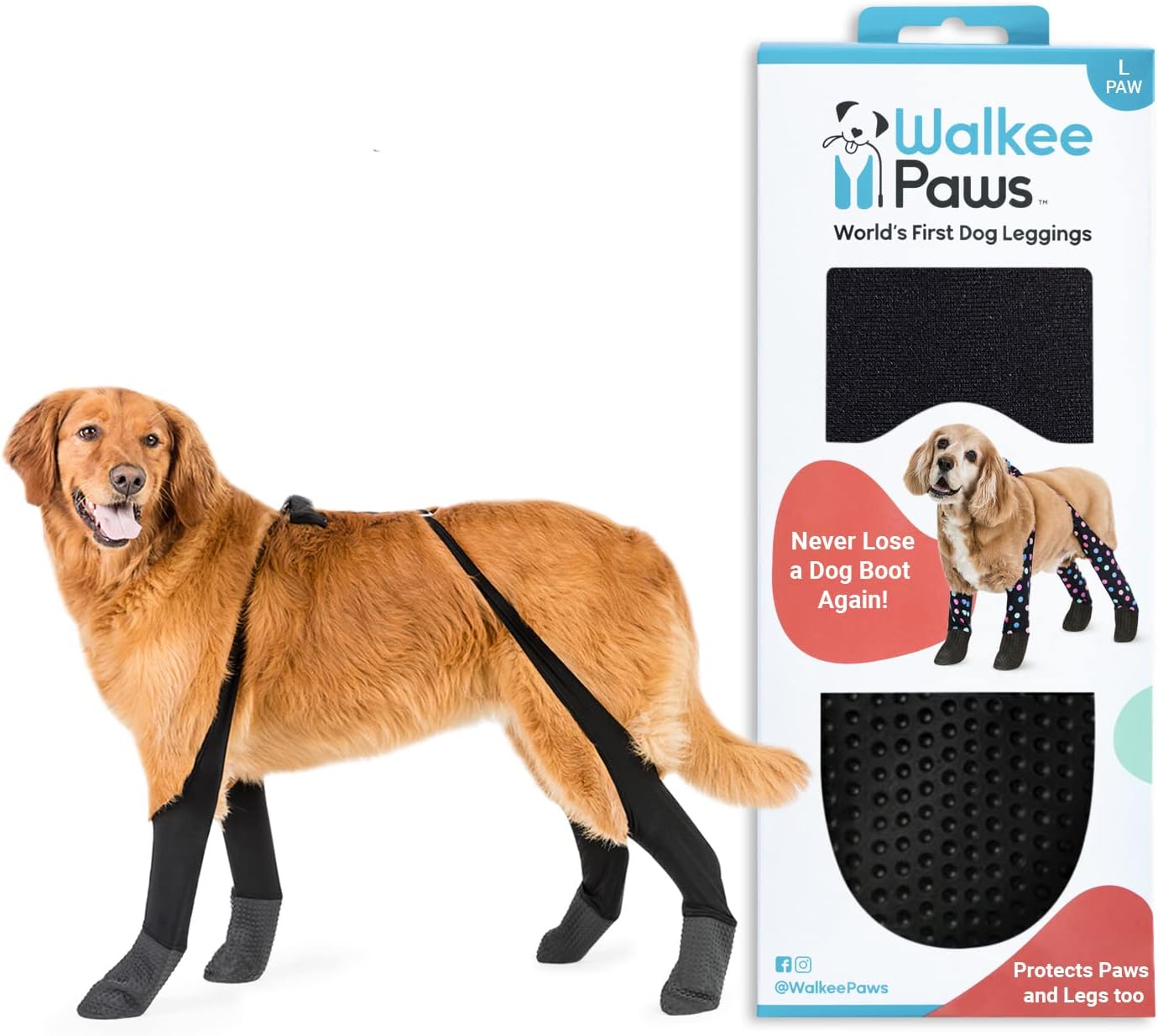 Walkee Paws Dog Leggings, The World's First Dog Leggings That are Dog